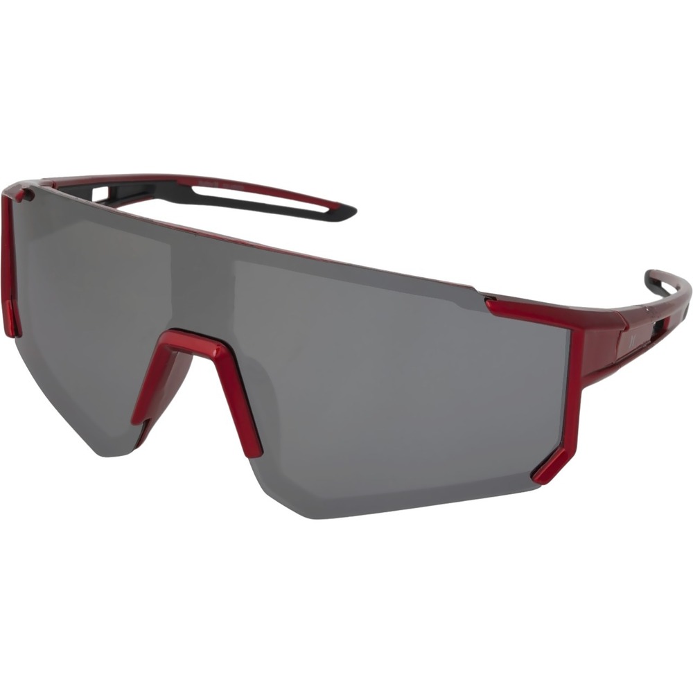 Hurley‎ Semi-Rim Shield Polarized Sunglasses NWT Red / Grey - #47265-SUN2